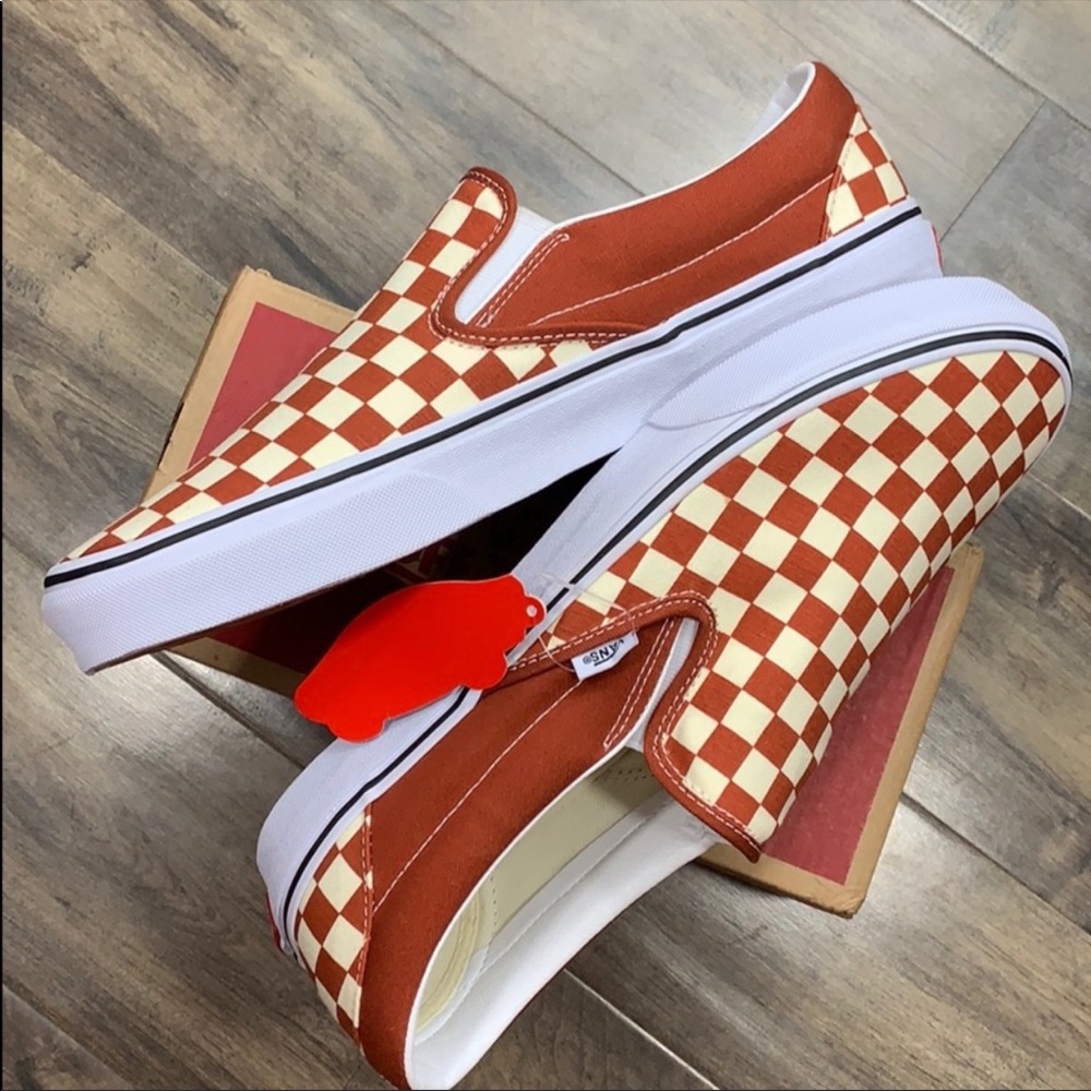 ••VANS CLASSIC SLIP-ON Checkerboard PicntTrWhite WMN - Picture 6 of 16
